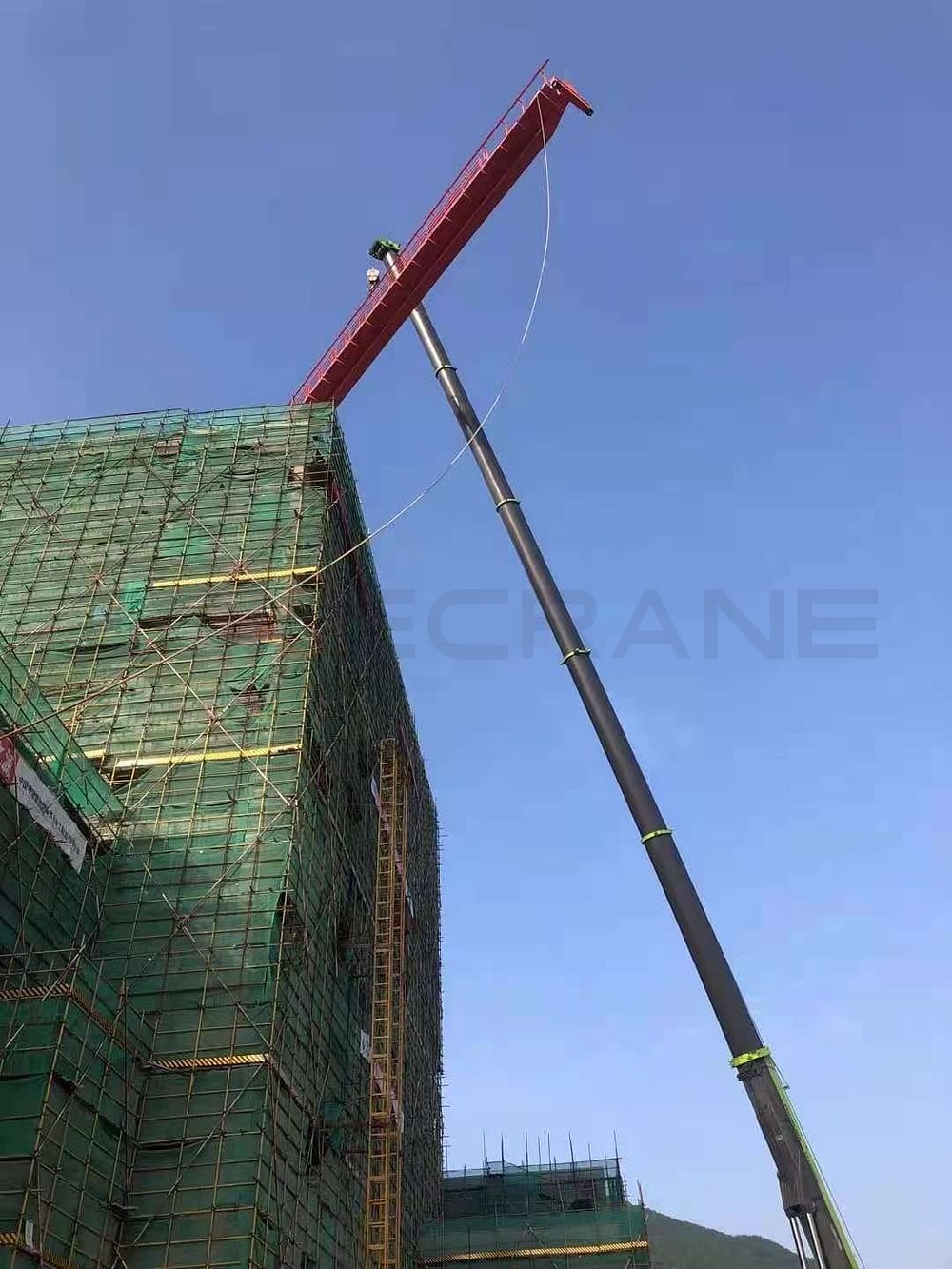 Install the crane beam