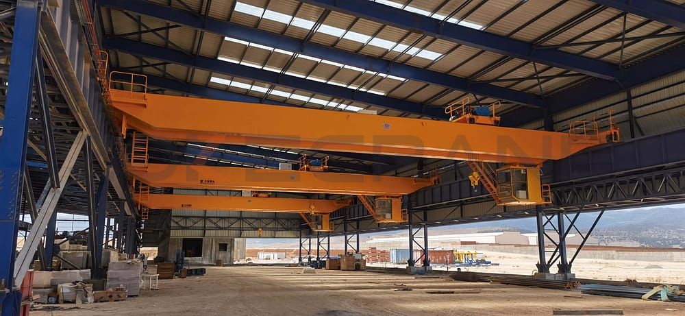 Installationsets overhead crane used for steel industry