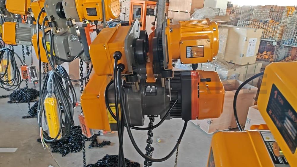 Eight EQ Type Electric Chain Hoists Shipped to Saudi Arabia