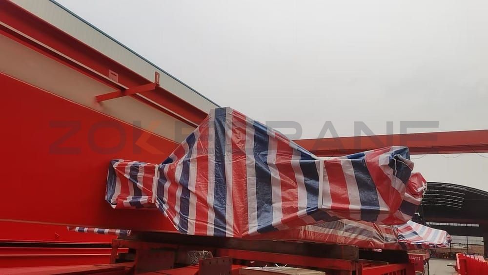 Kyrgyzstan customer again ordered single girder gantry crane